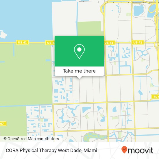 Mapa de CORA Physical Therapy West Dade