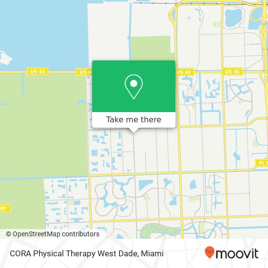 CORA Physical Therapy West Dade map