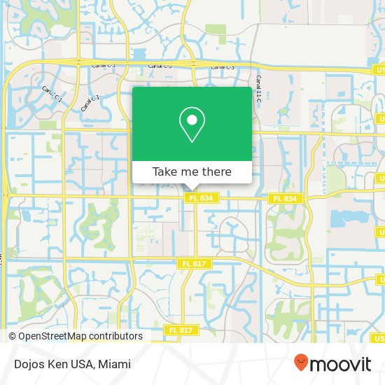 Dojos Ken USA map