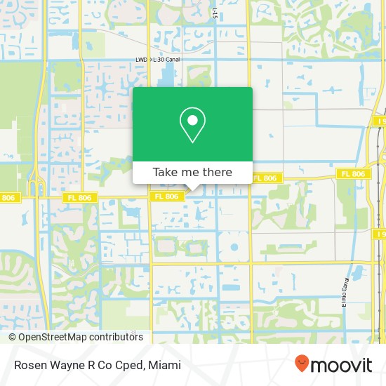 Rosen Wayne R Co Cped map