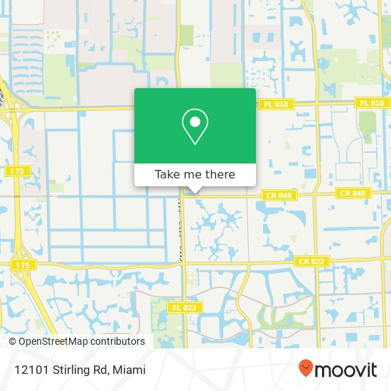 12101 Stirling Rd map