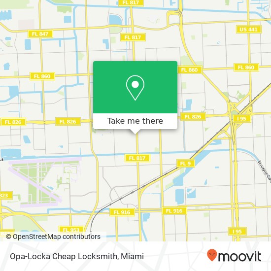 Opa-Locka Cheap Locksmith map