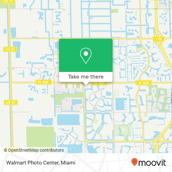 Mapa de Walmart Photo Center