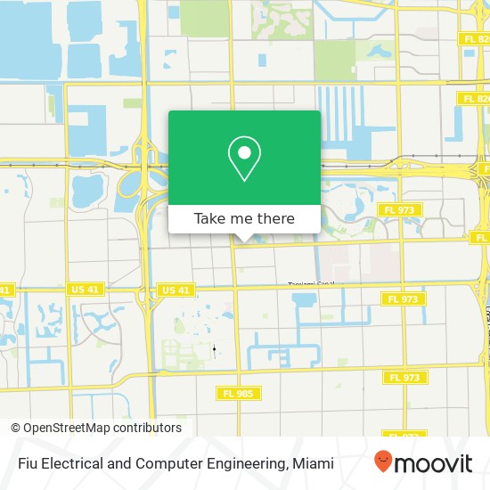 Fiu Electrical and Computer Engineering map