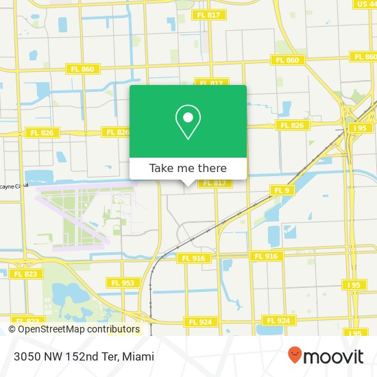 3050 NW 152nd Ter map