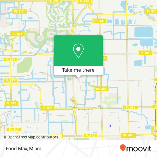 Mapa de Food Max