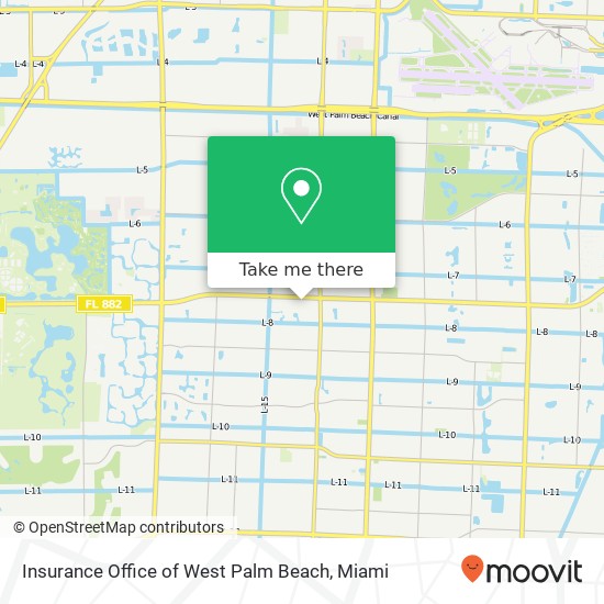 Insurance Office of West Palm Beach map