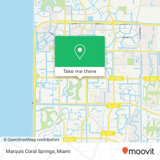 Mapa de Marquis Coral Springs