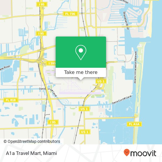 A1a Travel Mart map