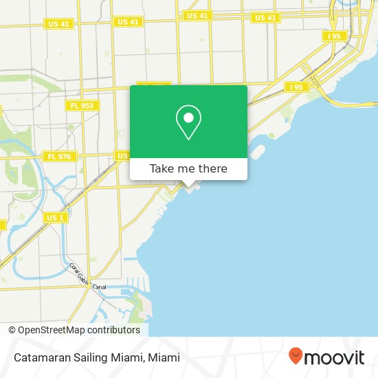 Mapa de Catamaran Sailing Miami