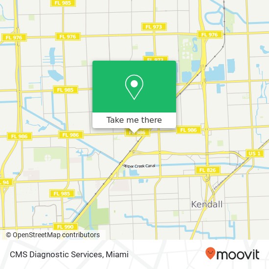 CMS Diagnostic Services map