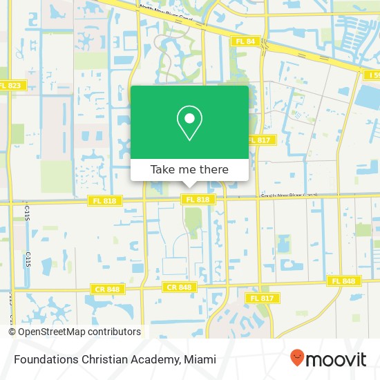 Mapa de Foundations Christian Academy