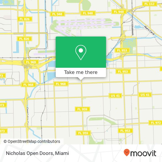 Mapa de Nicholas Open Doors