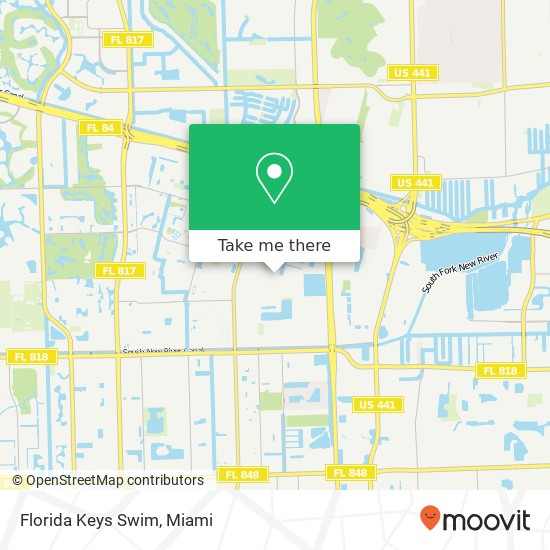 Mapa de Florida Keys Swim