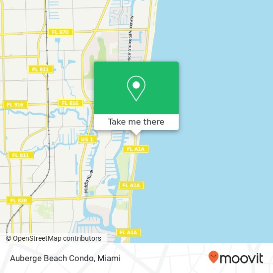 Auberge Beach Condo map