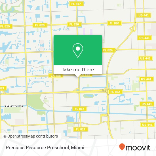 Precious Resource Preschool map