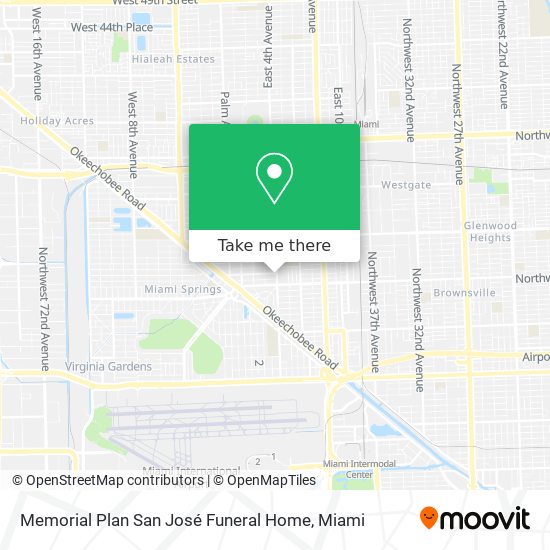 Memorial Plan San José Funeral Home map