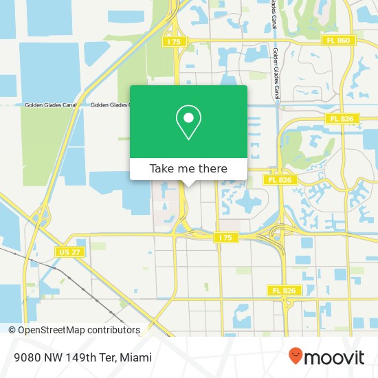 9080 NW 149th Ter map