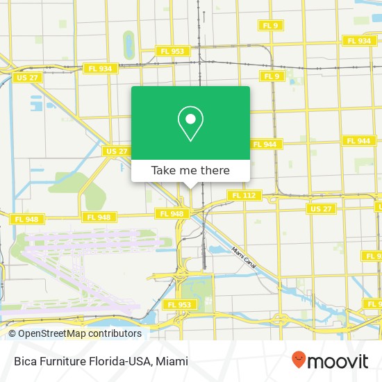 Bica Furniture Florida-USA map