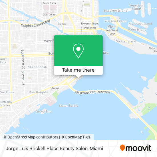 Mapa de Jorge Luis Brickell Place Beauty Salon