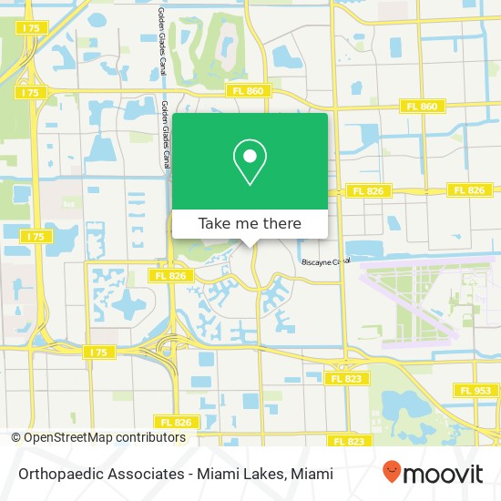 Mapa de Orthopaedic Associates - Miami Lakes