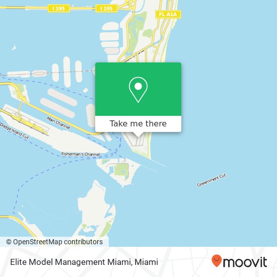 Elite Model Management Miami map