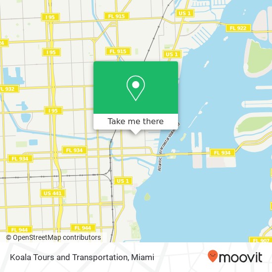 Koala Tours and Transportation map