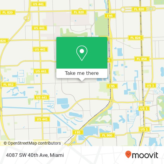 4087 SW 40th Ave map