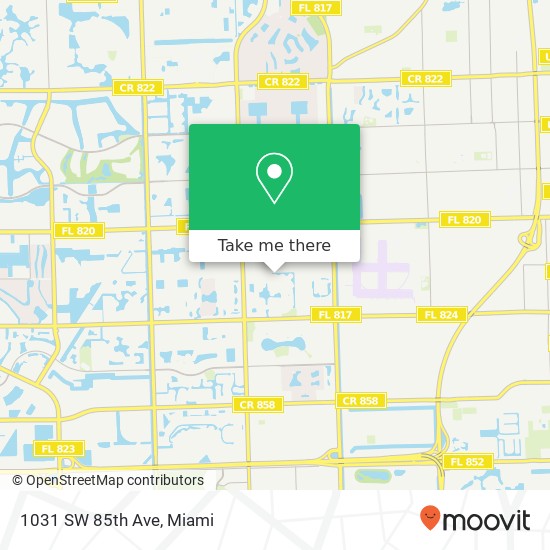 1031 SW 85th Ave map