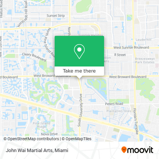 John Wai Martial Arts map