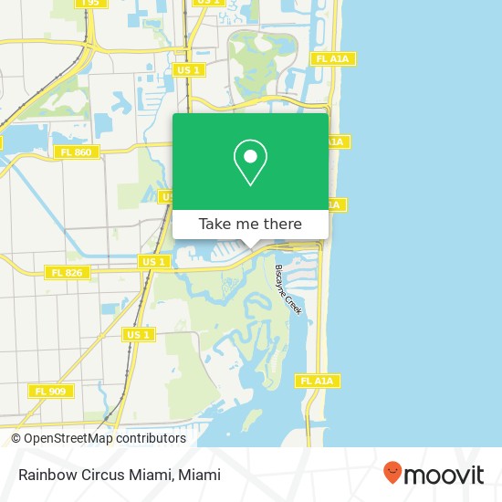 Mapa de Rainbow Circus Miami