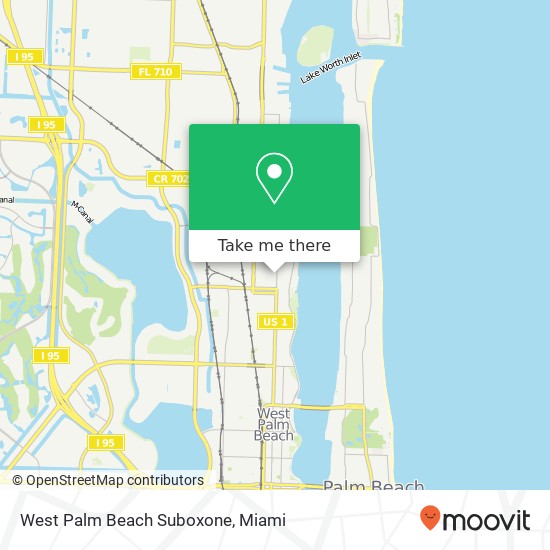 West Palm Beach Suboxone map