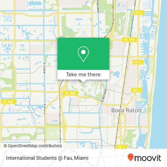 International Students @ Fau map