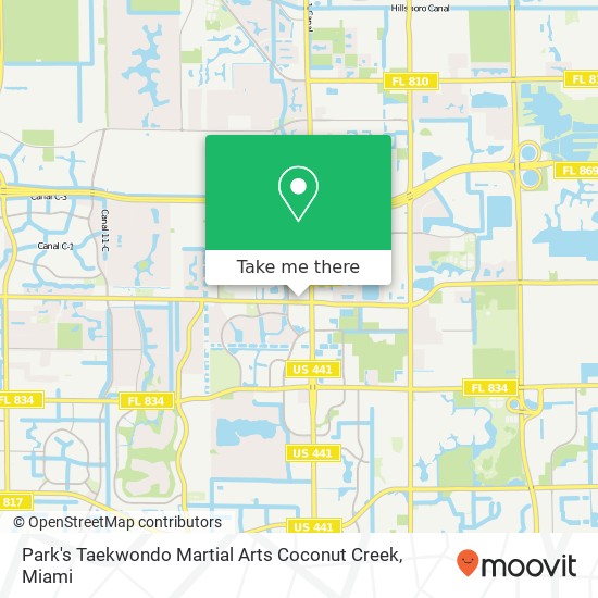 Mapa de Park's Taekwondo Martial Arts Coconut Creek