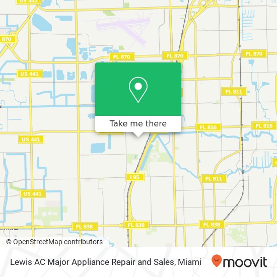 Mapa de Lewis AC Major Appliance Repair and Sales