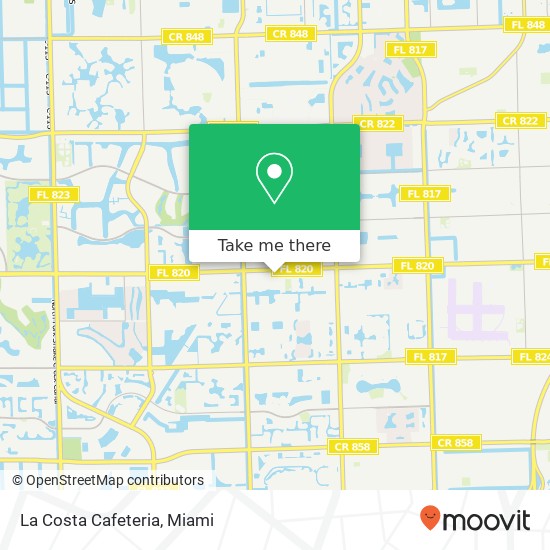 La Costa Cafeteria map