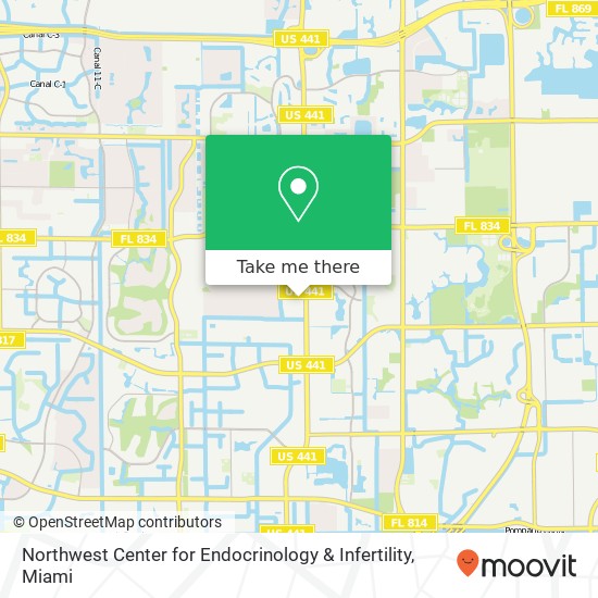Mapa de Northwest Center for Endocrinology & Infertility
