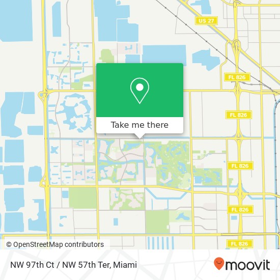 NW 97th Ct / NW 57th Ter map