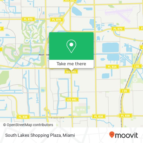 Mapa de South Lakes Shopping Plaza