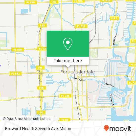 Broward Health Seventh Ave map