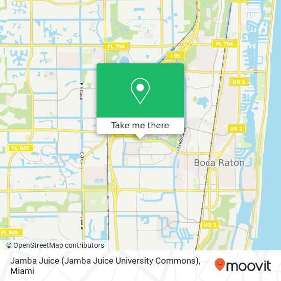 Jamba Juice (Jamba Juice University Commons) map