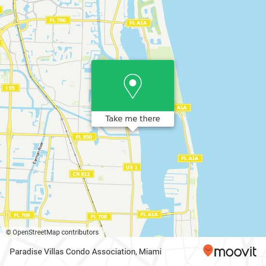 Paradise Villas Condo Association map