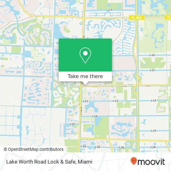 Lake Worth Road Lock & Safe map