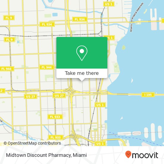 Mapa de Midtown Discount Pharmacy