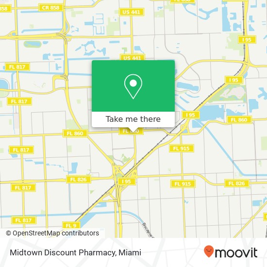 Mapa de Midtown Discount Pharmacy