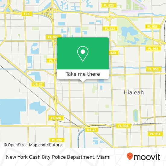 New York Cash City Police Department map