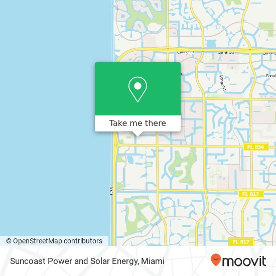 Suncoast Power and Solar Energy map