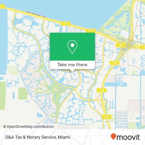 Mapa de D&A Tax & Notary Service