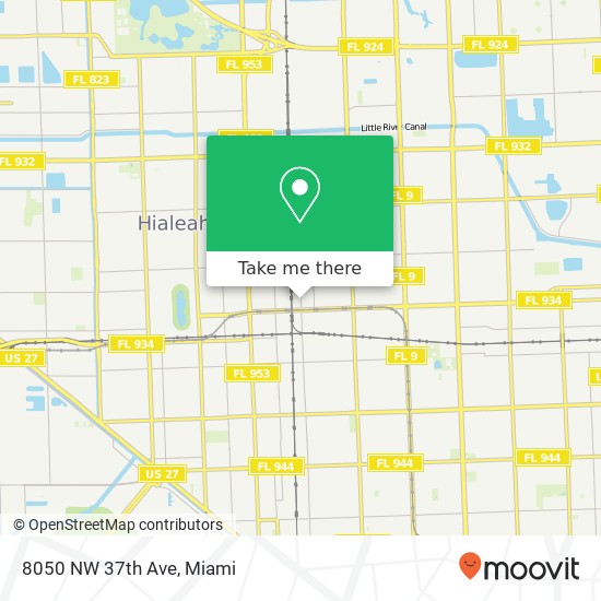 8050 NW 37th Ave map