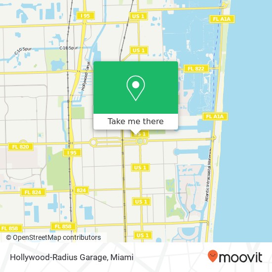 Hollywood-Radius Garage map